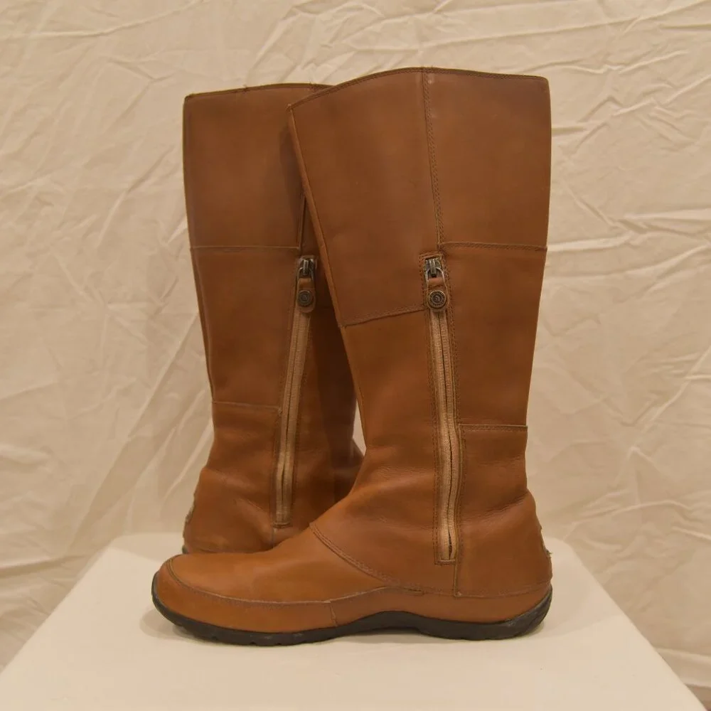 Brown Leather Women's Boots - Picture 8 of 15